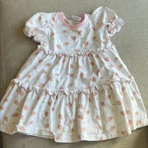 Adorable White and Pink Baby Dress